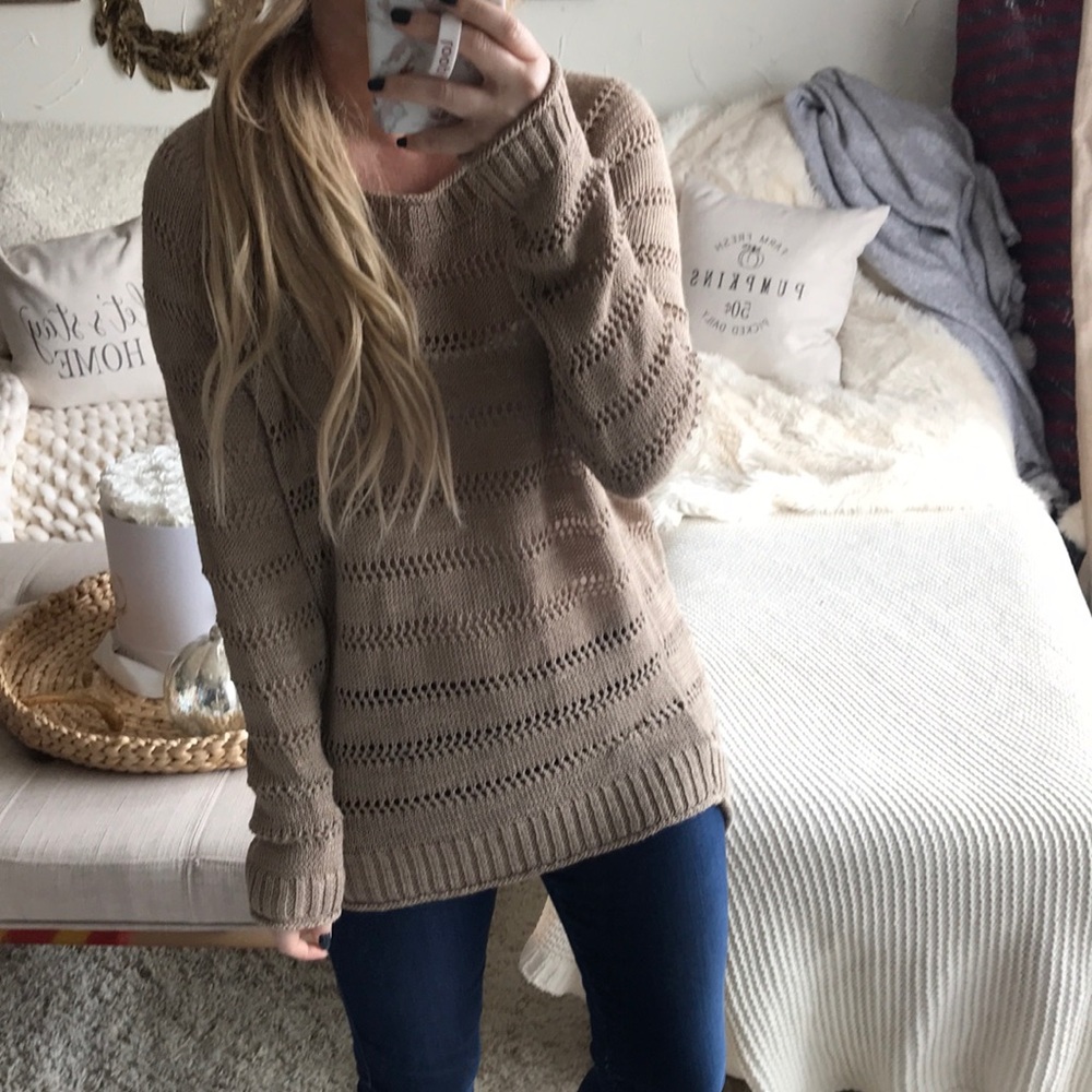 Camel sweater